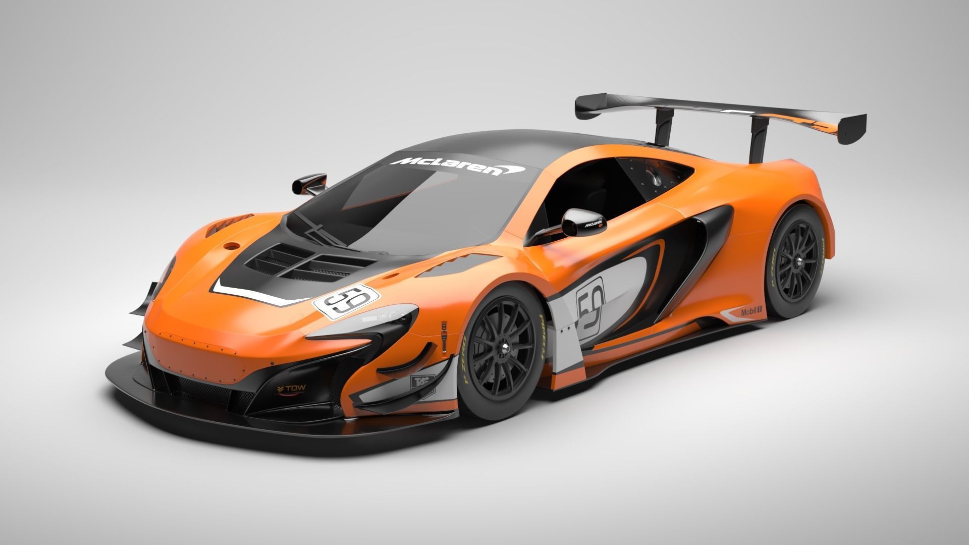 Mclaren 650s GT3 3D model_1