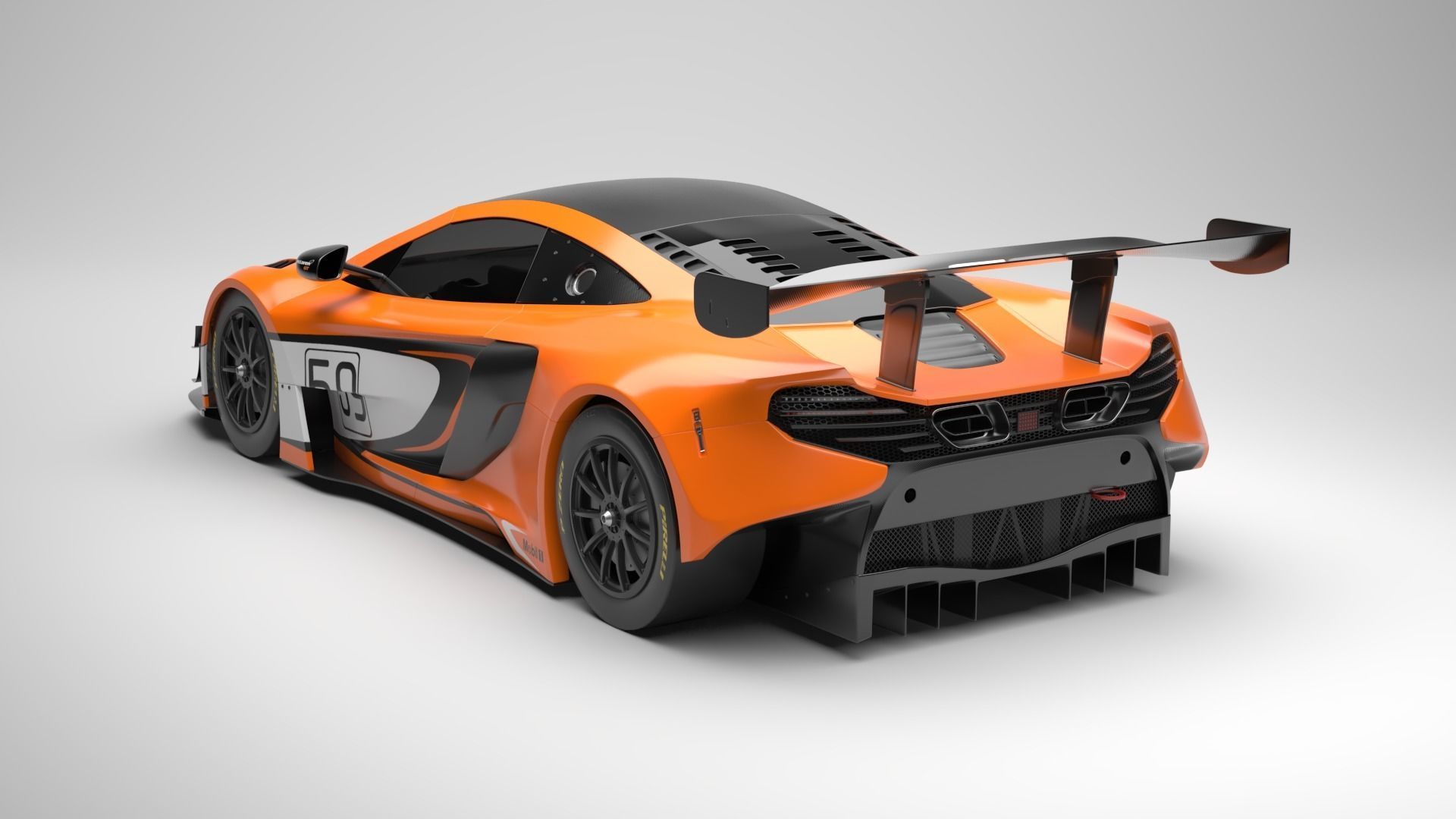Mclaren 650s GT3 3D model_2