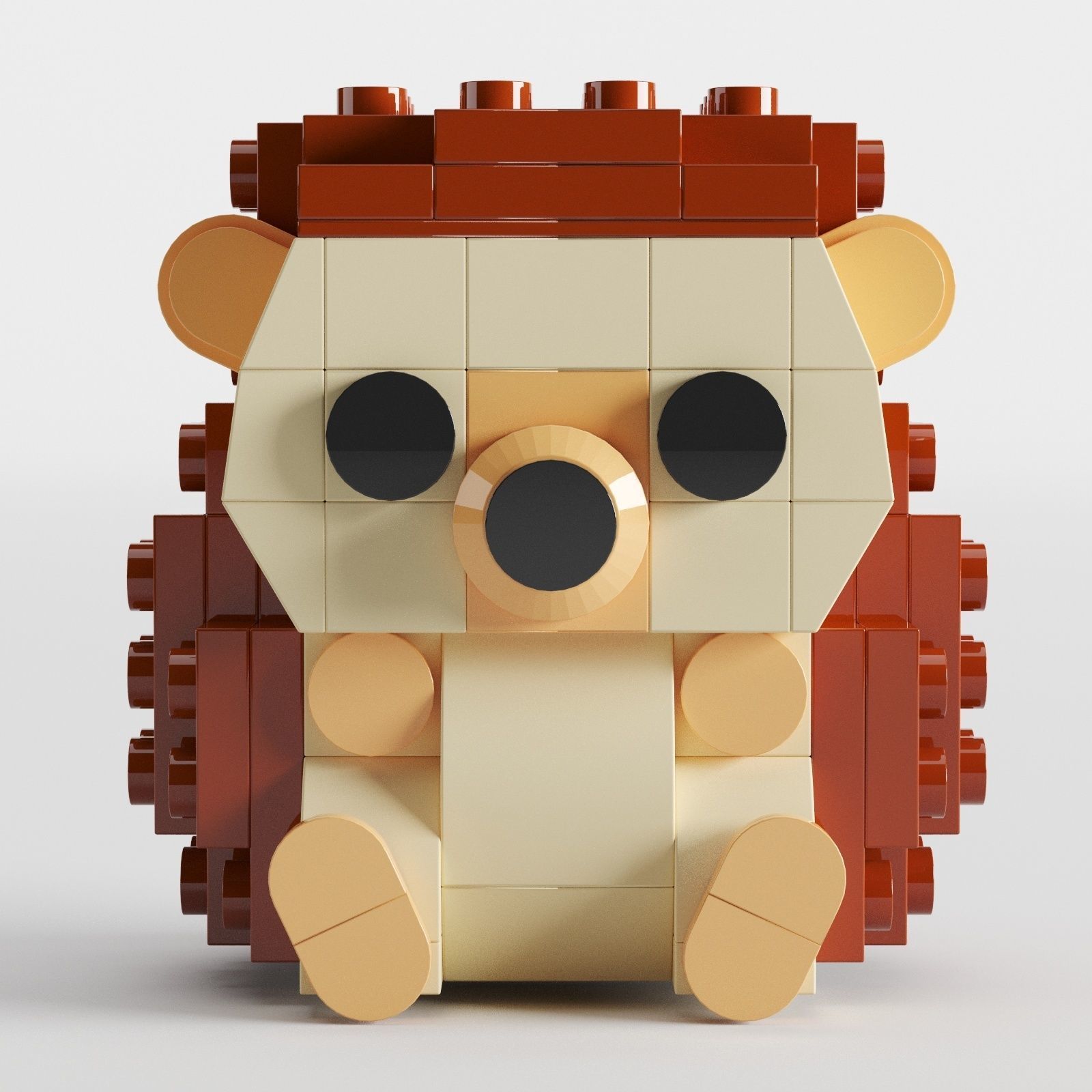 Lego Hedgehog toy by Legotruman 3D model_2