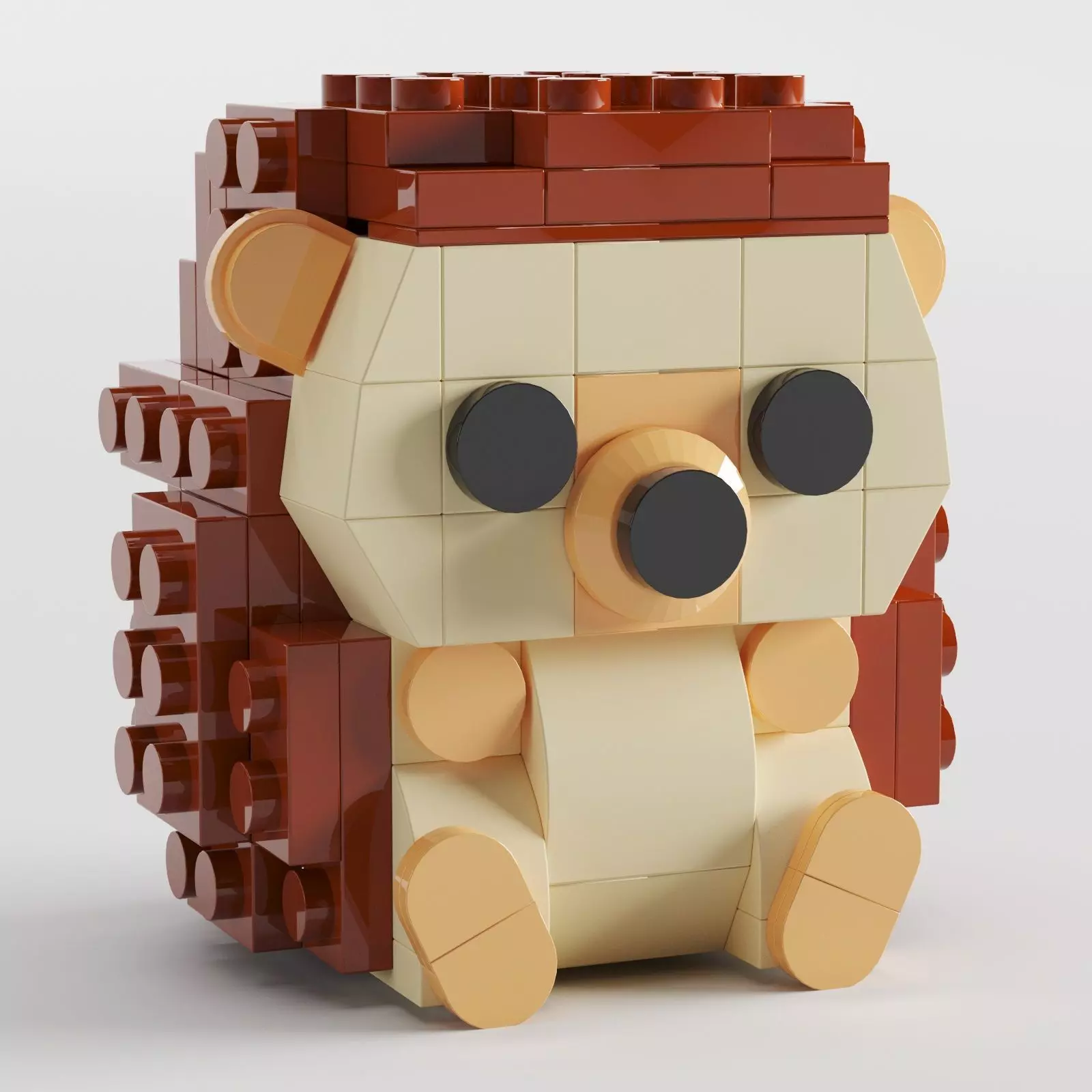Lego Hedgehog toy by Legotruman 3D model_0
