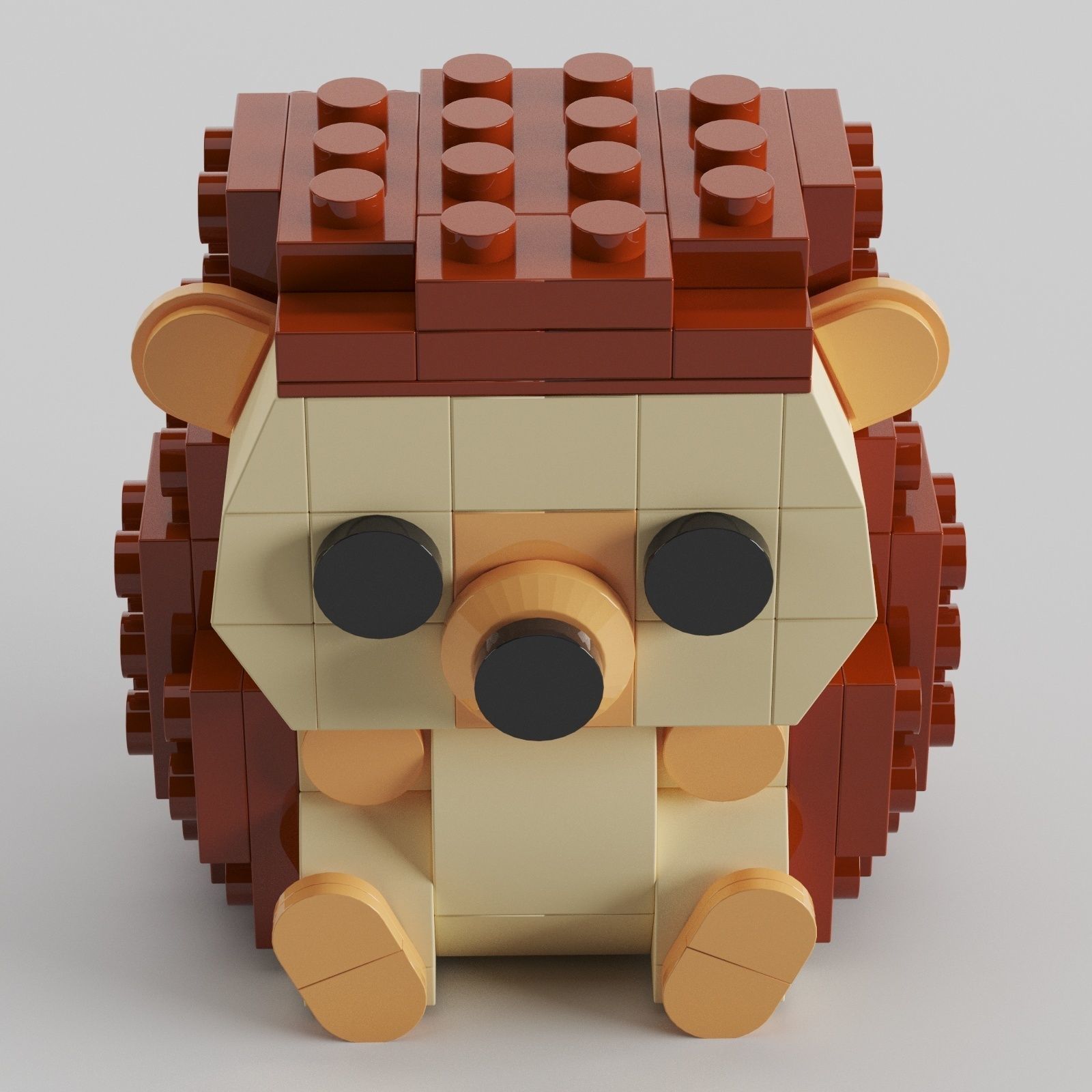 Lego Hedgehog toy by Legotruman 3D model_4