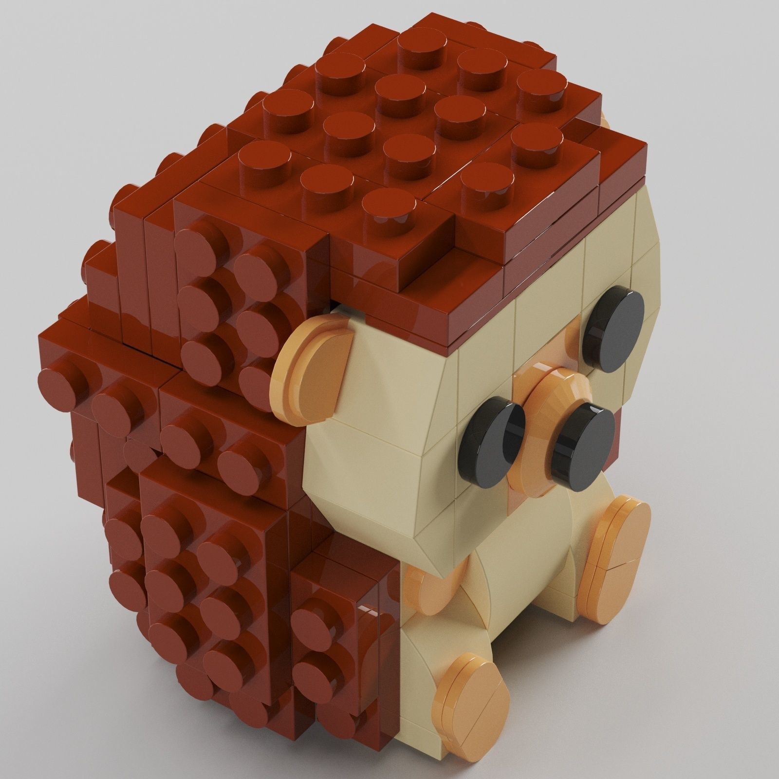 Lego Hedgehog toy by Legotruman 3D model_5