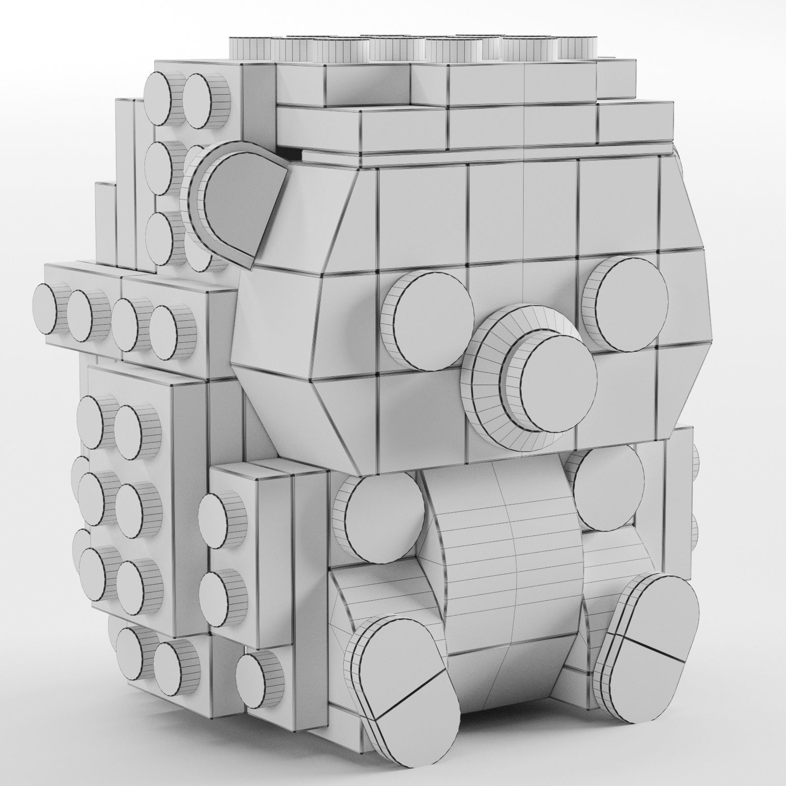 Lego Hedgehog toy by Legotruman 3D model_1