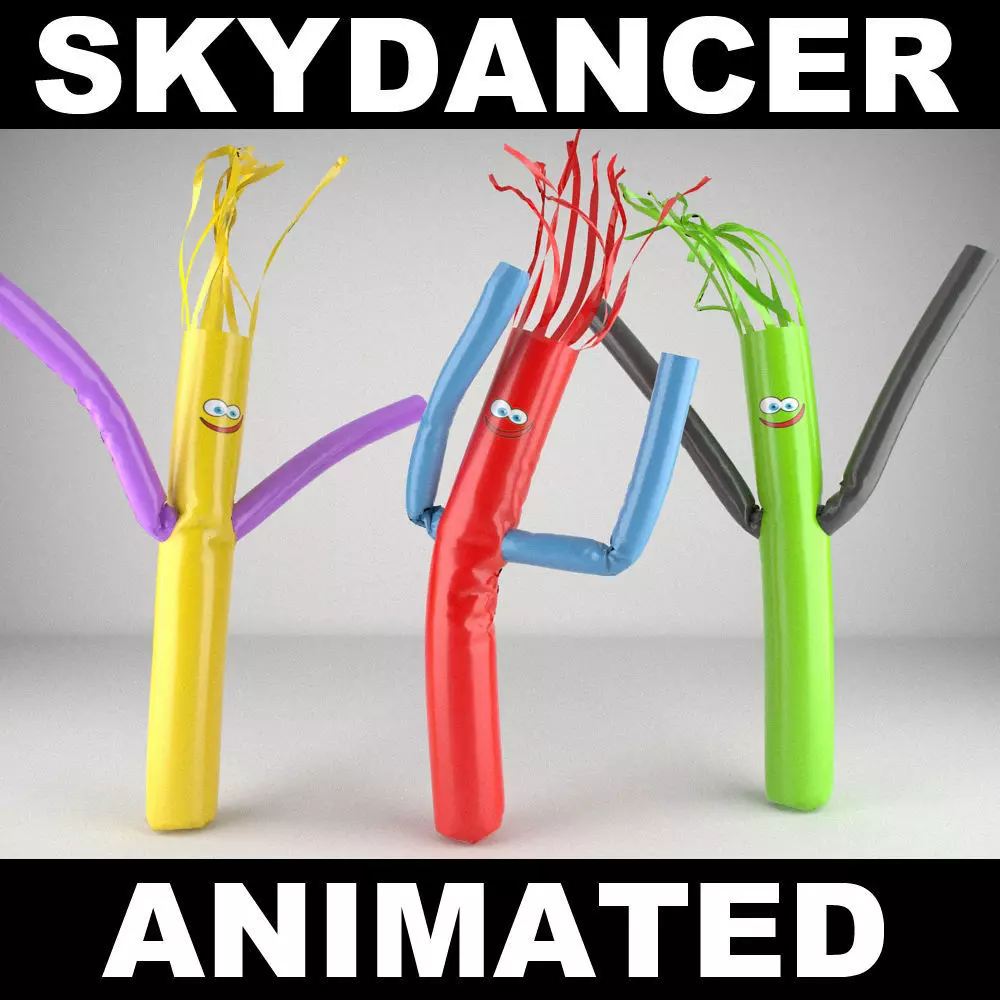 Animated Skydancer 3D model
