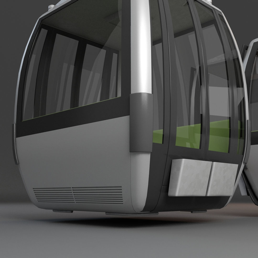 Cableway Car 3D model_7