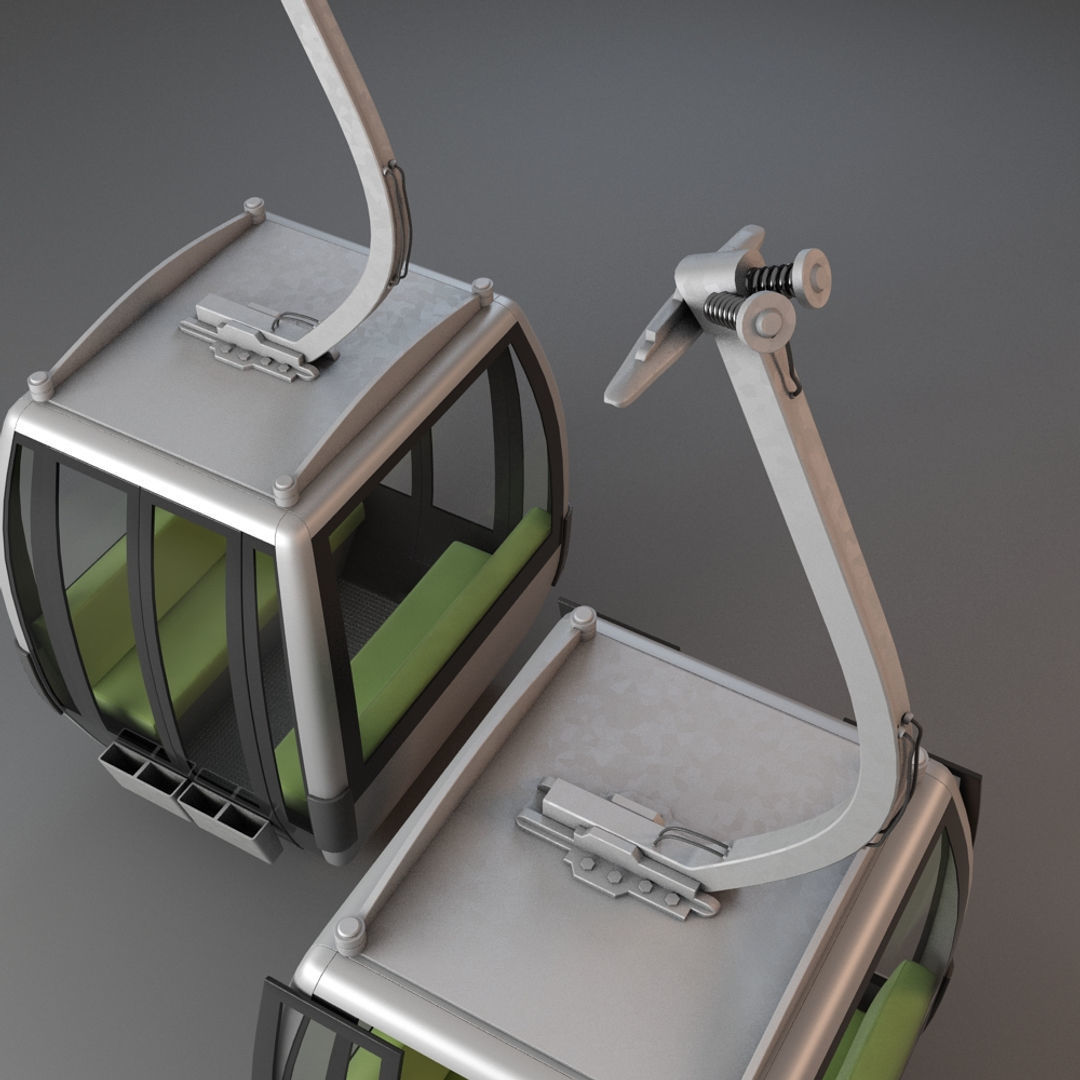 Cableway Car 3D model_6
