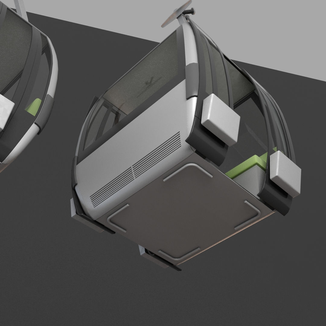 Cableway Car 3D model_8