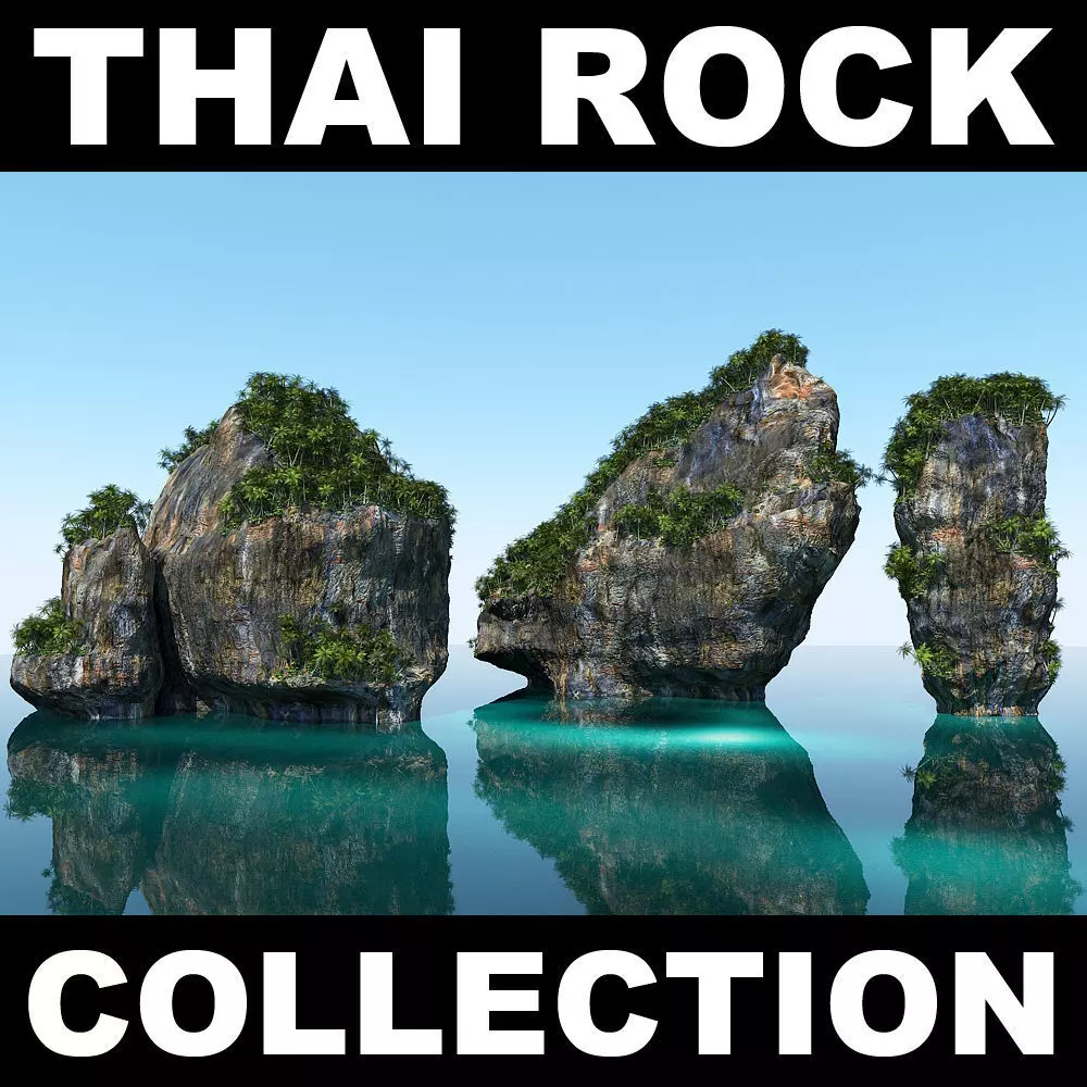 Thai Rock Collection 3D model_0