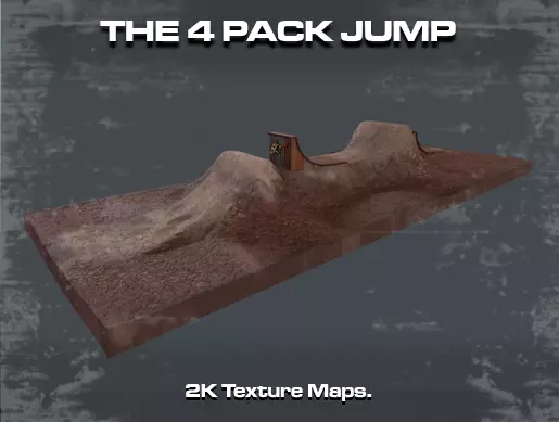 THE 4 PACK JUMP Low-poly 3D model