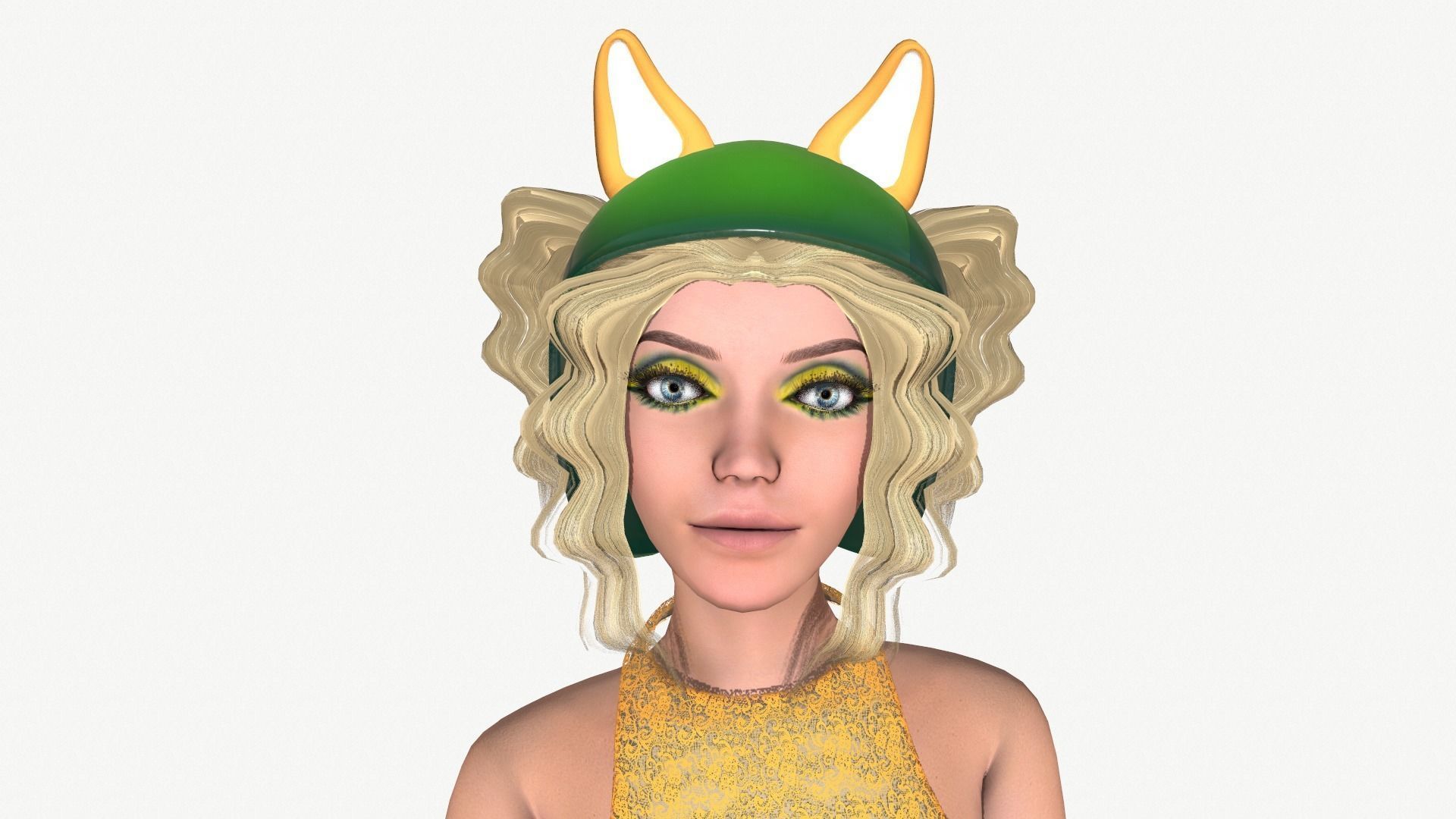 Cosmo fox Low-poly 3D model_2