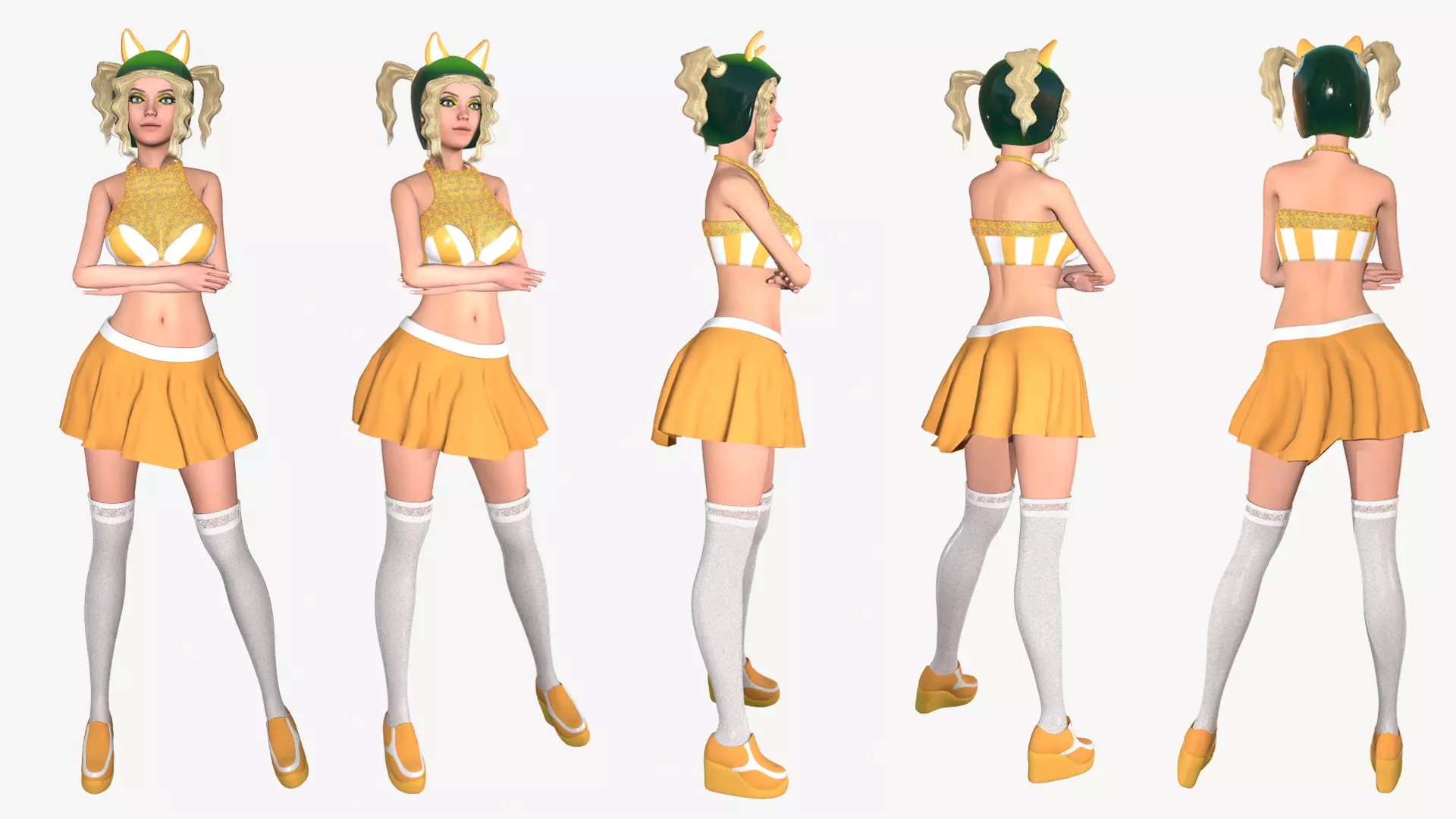 Cosmo fox Low-poly 3D model_0