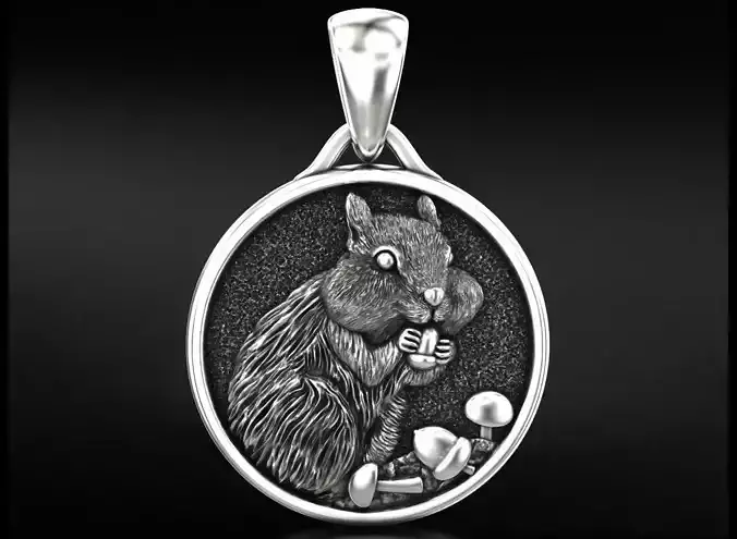 Stylish chipmunk pendant 701