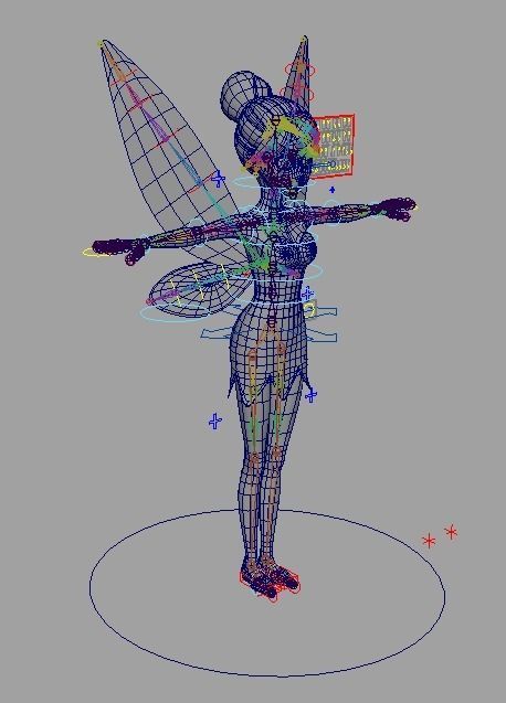 Cartoon fairy Low-poly 3D model_6