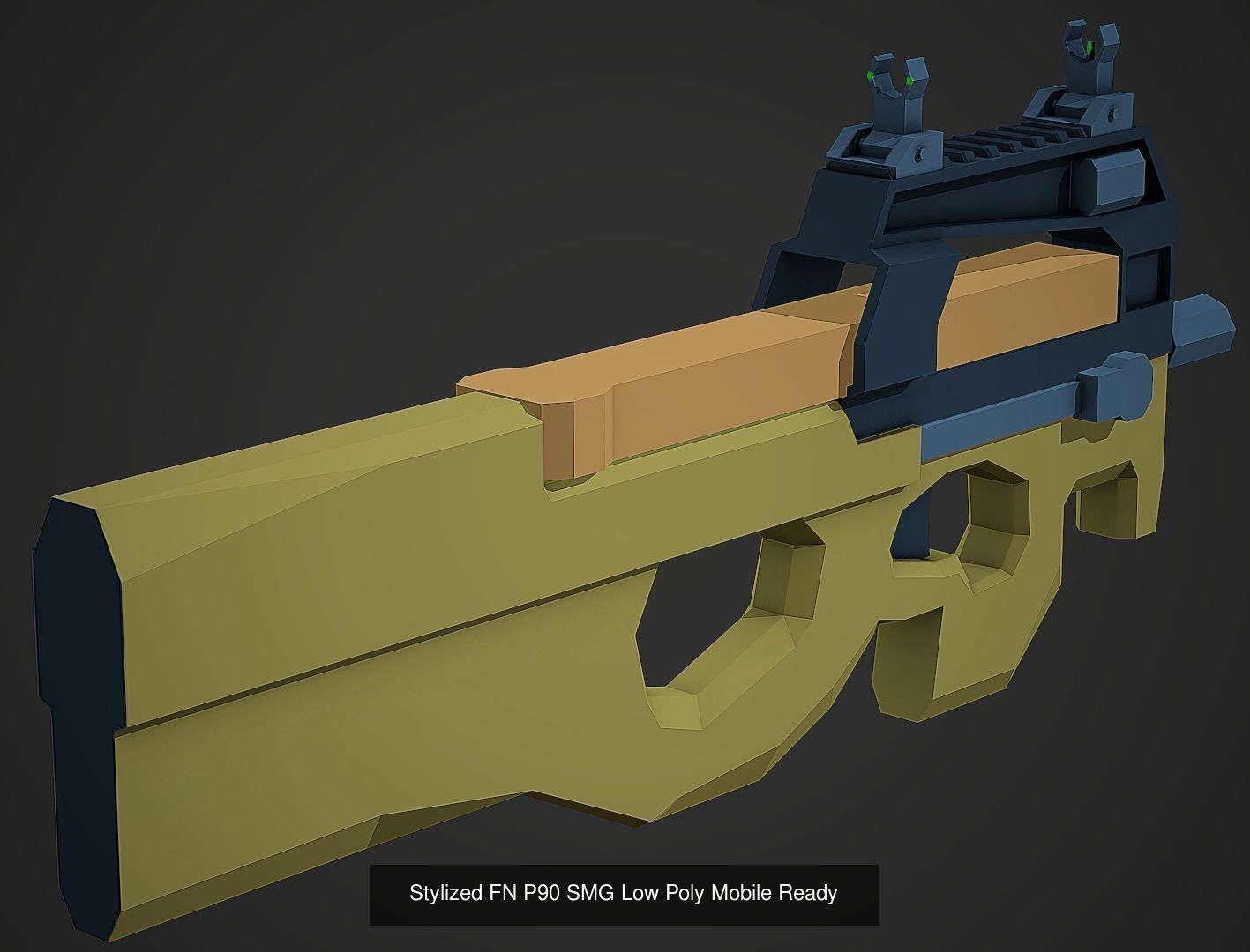 Small Stylized Weapon Pack vol 01 - Low Poly Game Ready 3D Model Collection_10