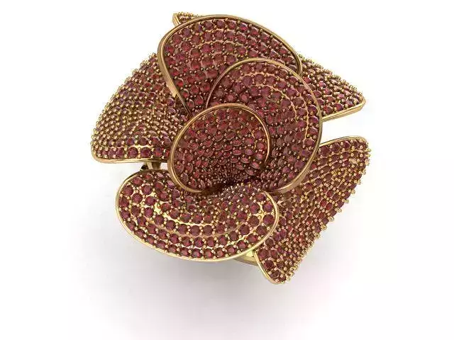 rose ring flower 3D print model