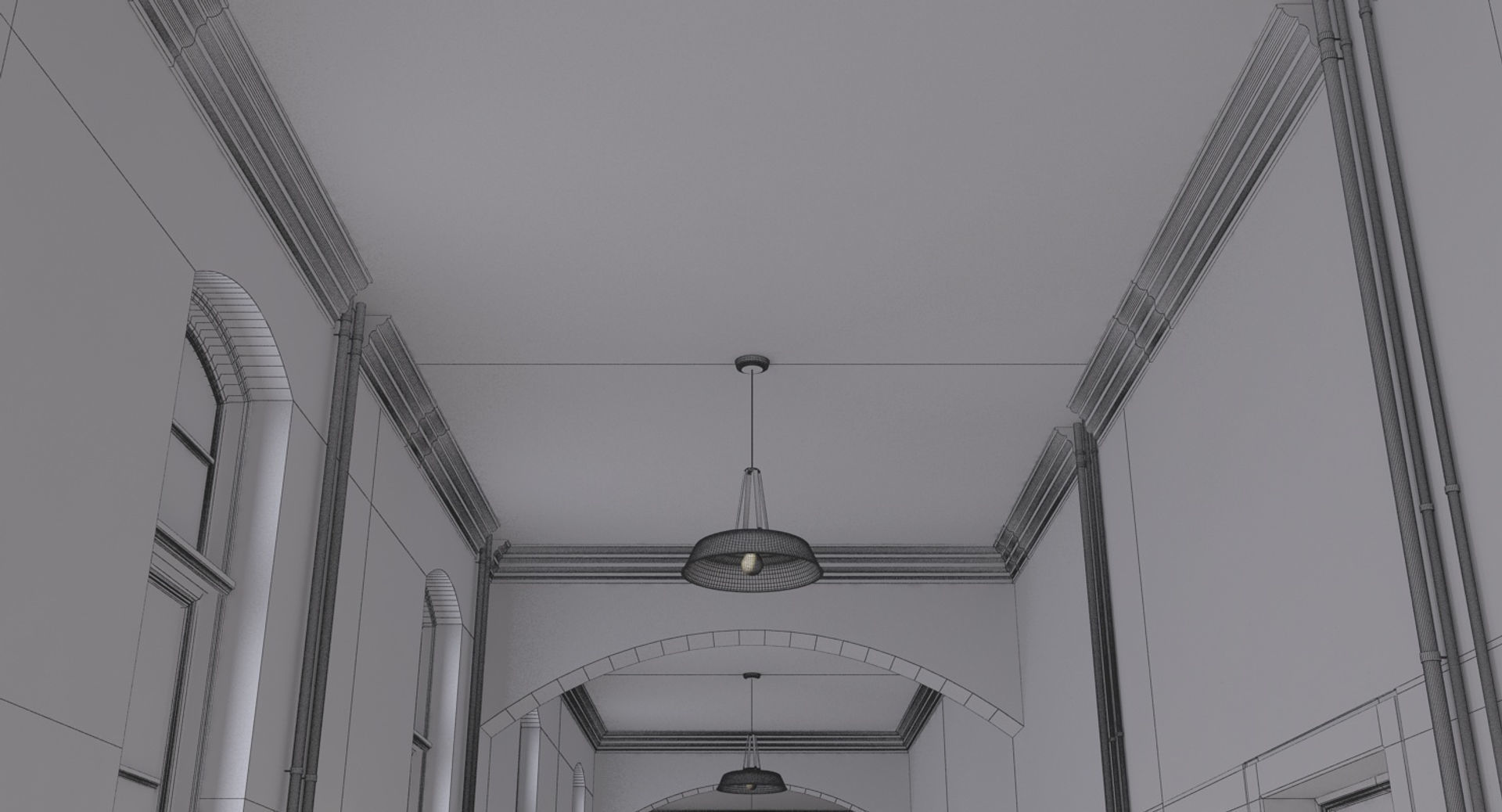 Hospital Hallway 3 3D model_13