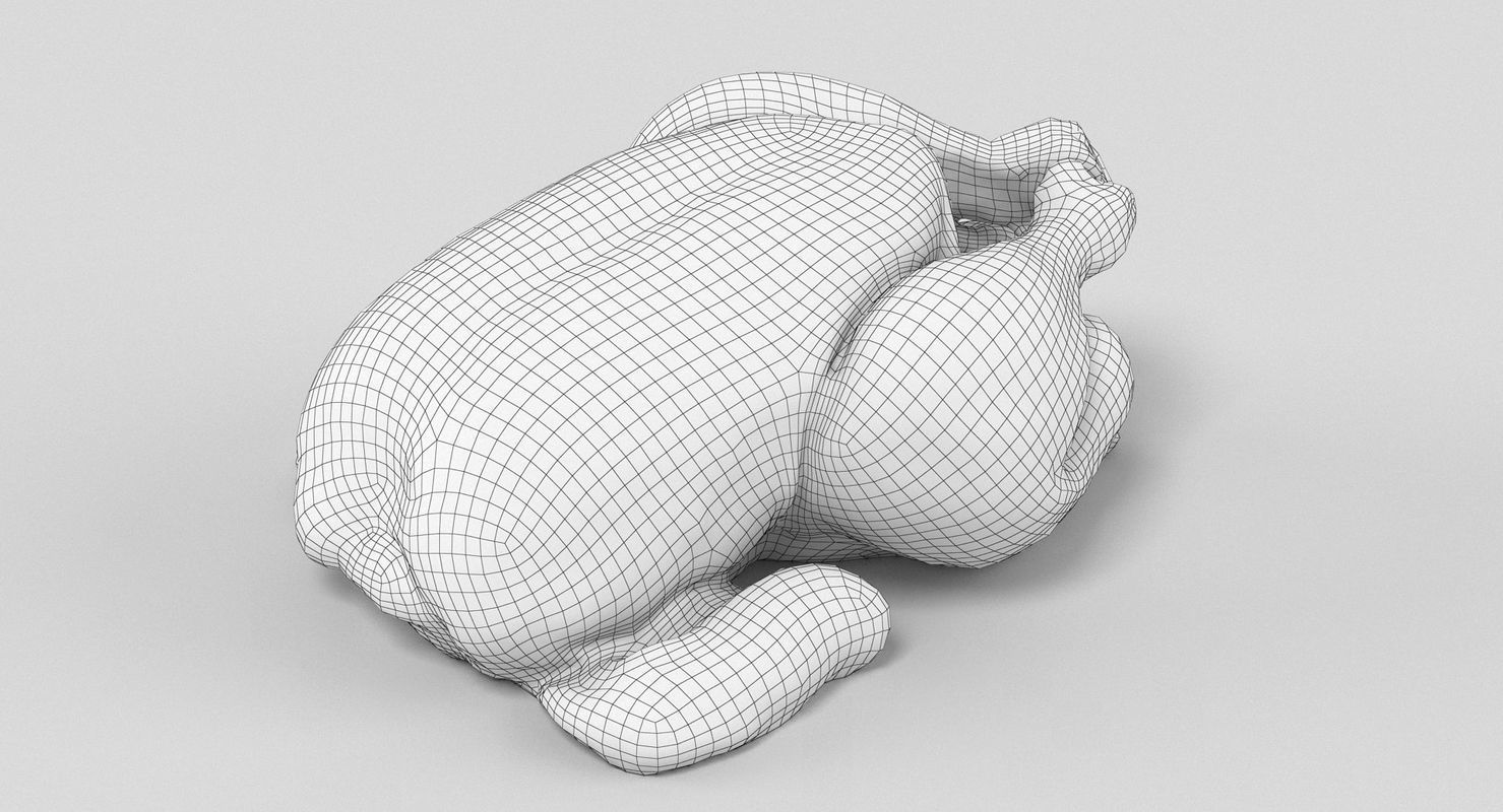 Raw Chicken 3D model_5