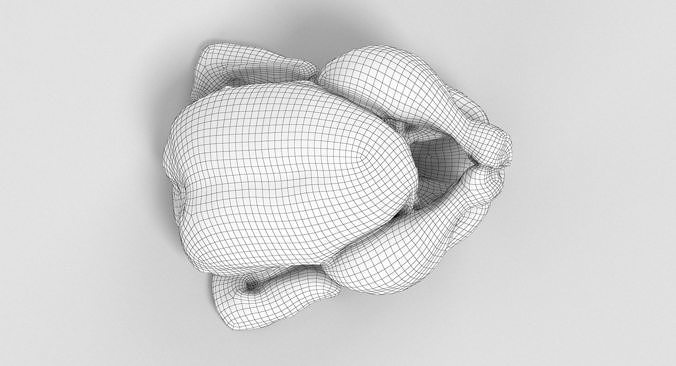 Raw Chicken 3D model 3
