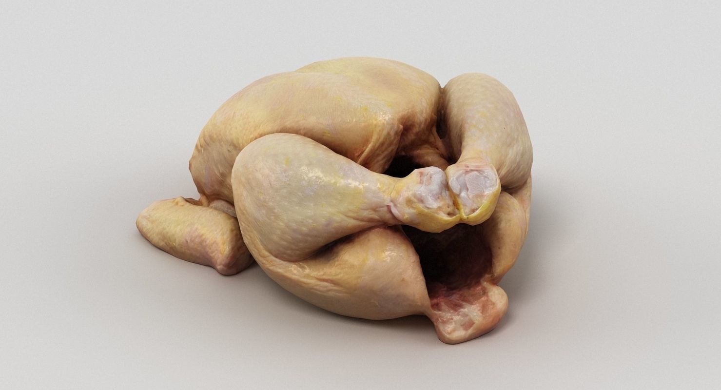 Raw Chicken 3D model_11
