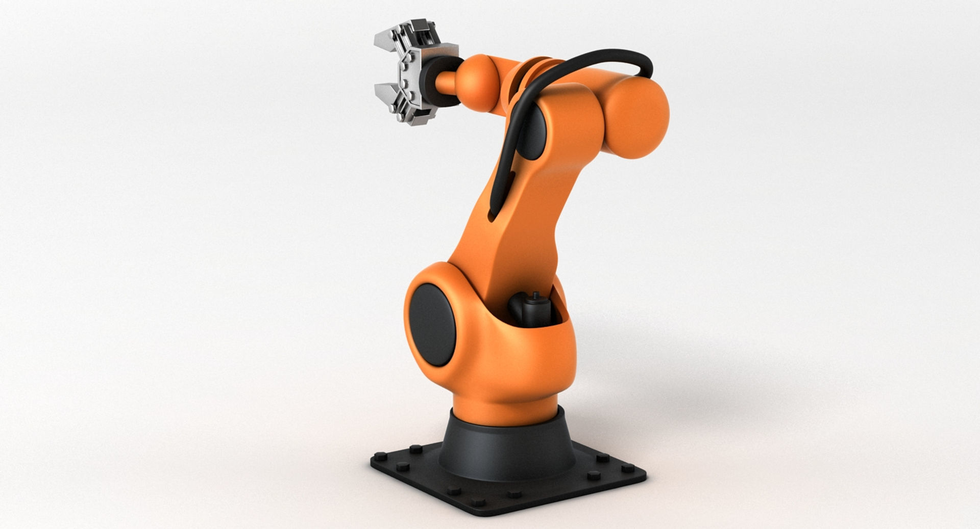 Industrial Robot Arm 3D model_5