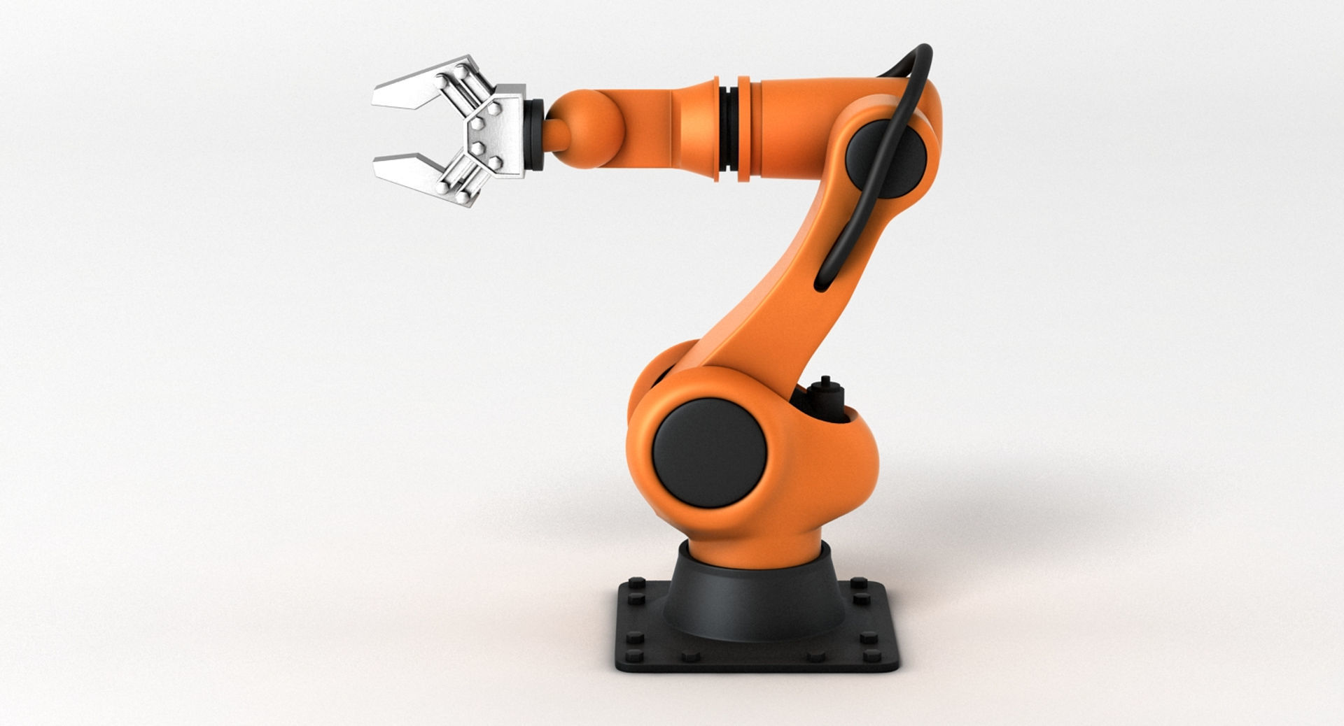 Industrial Robot Arm 3D model_3