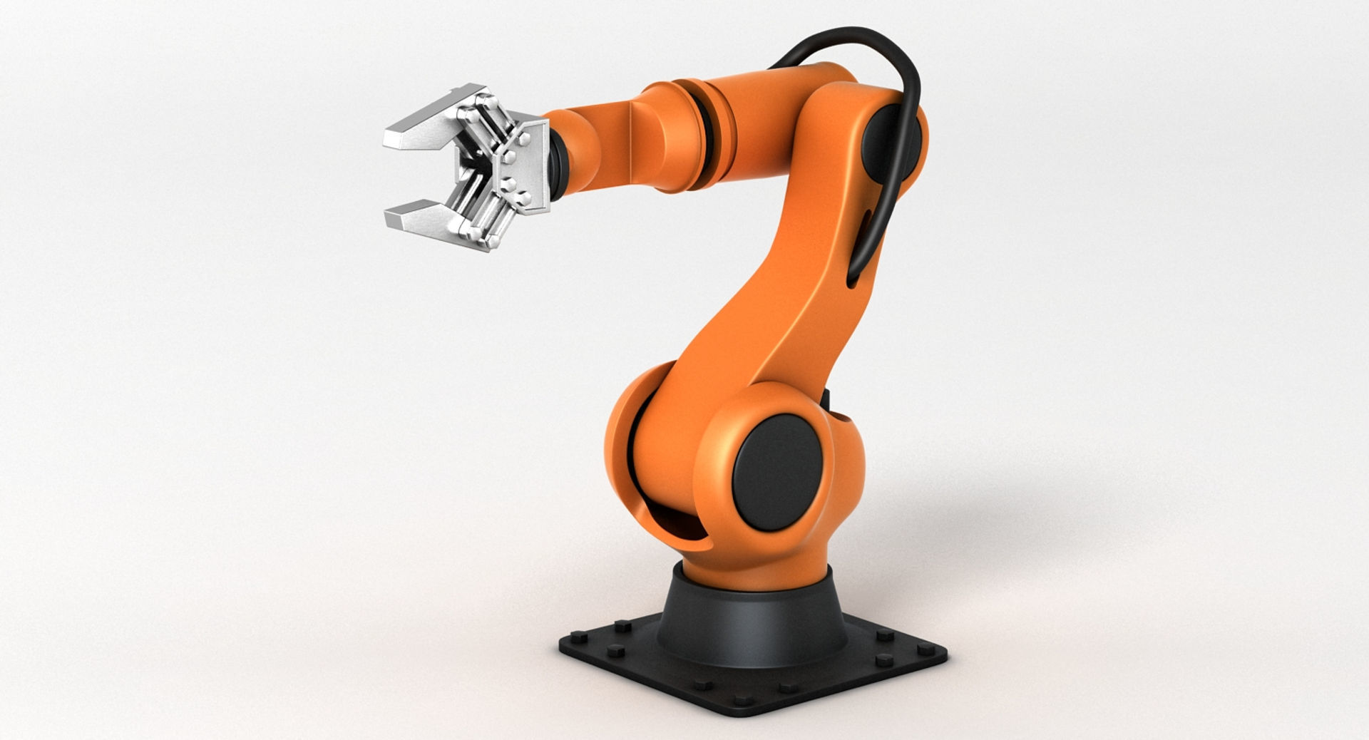 Industrial Robot Arm 3D model_1