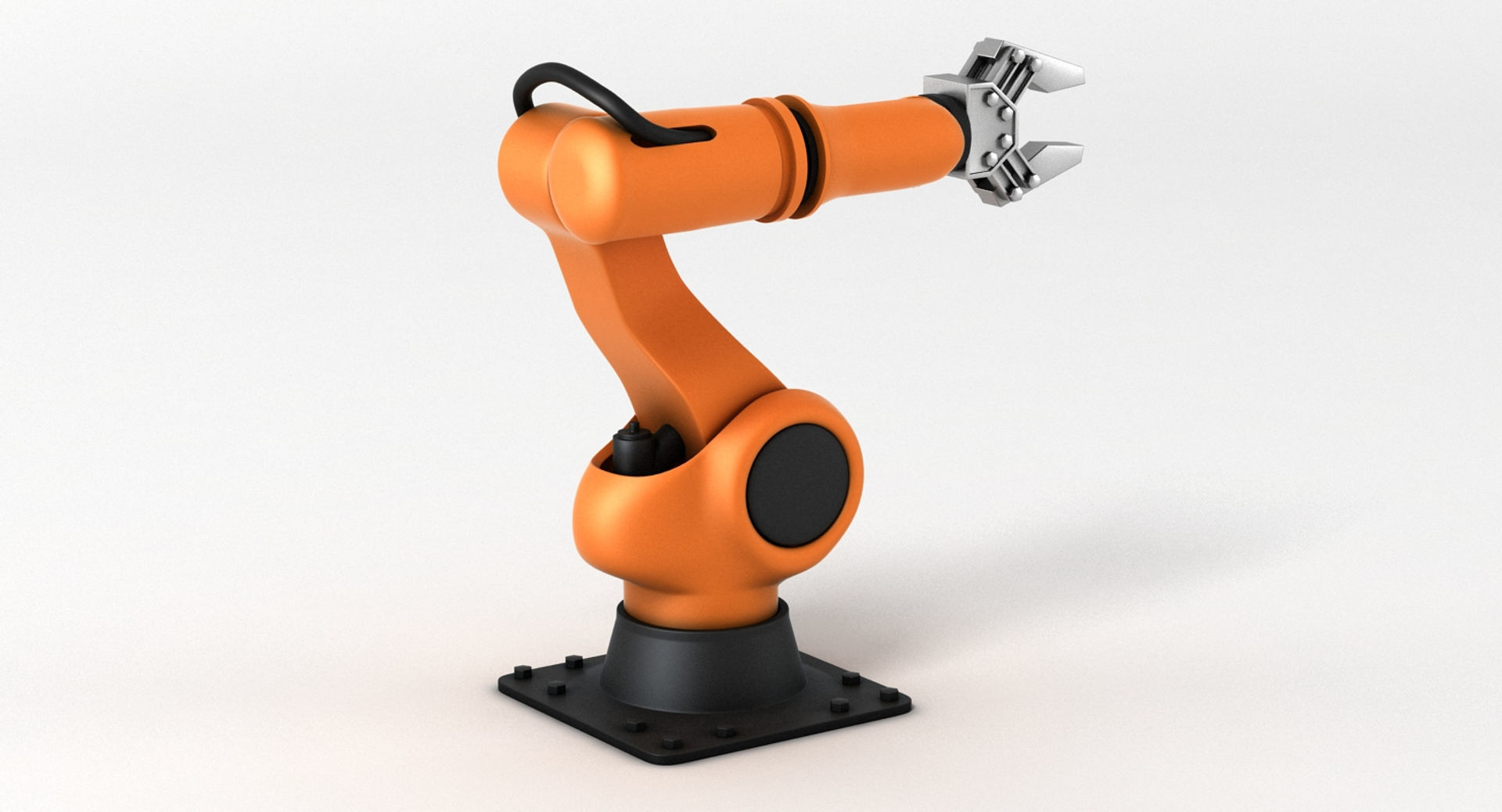 Industrial Robot Arm 3D model_7