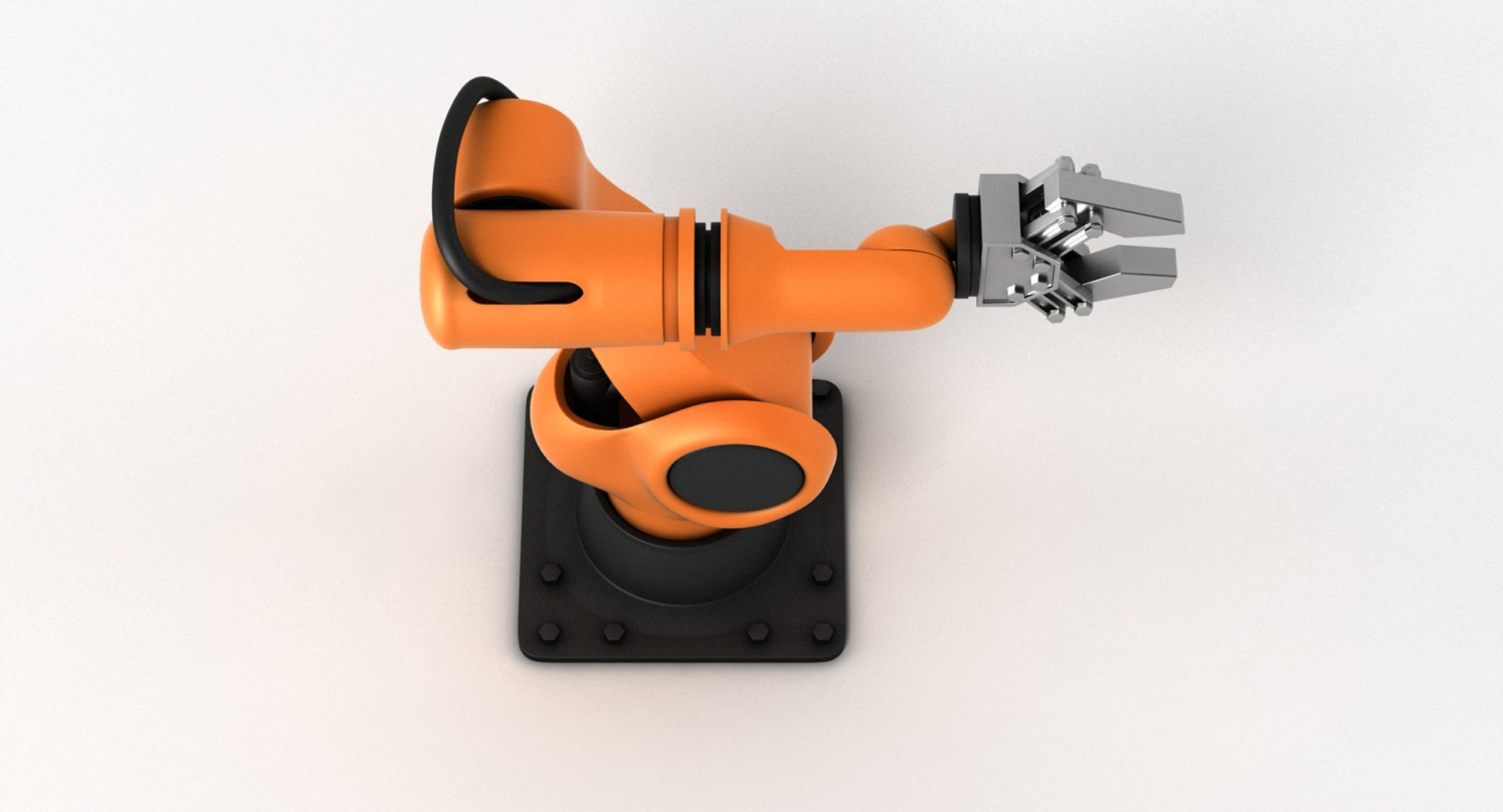 Industrial Robot Arm 3D model_9