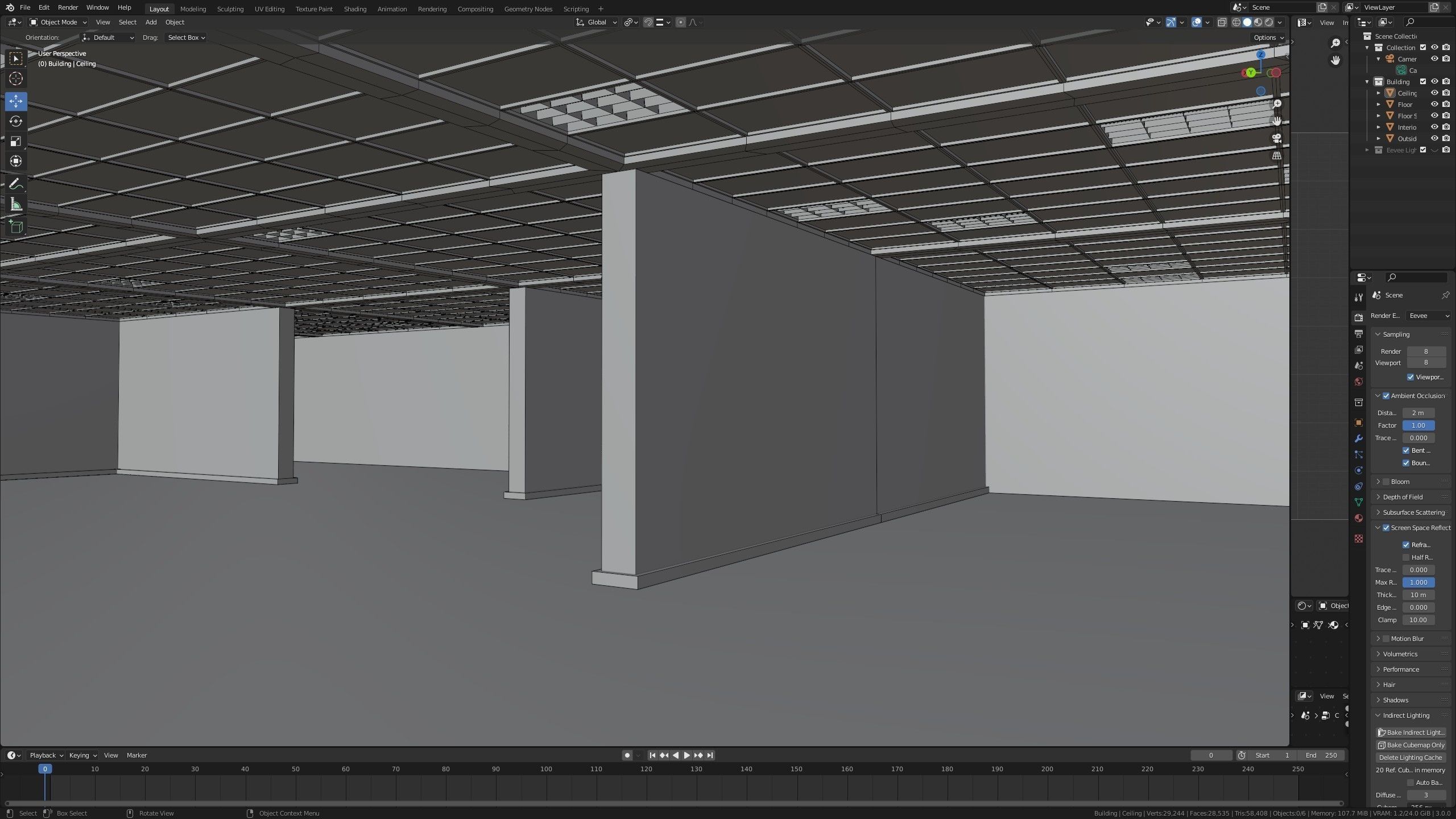 The Backrooms For Blender Eevee and Cycles Low-poly 3D model_11