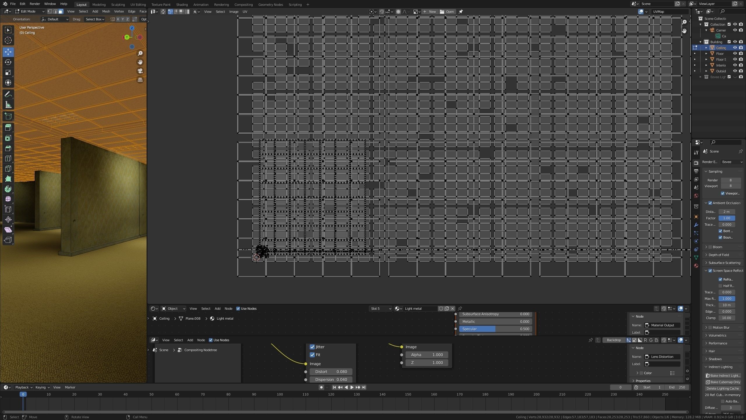 The Backrooms For Blender Eevee and Cycles Low-poly 3D model_12