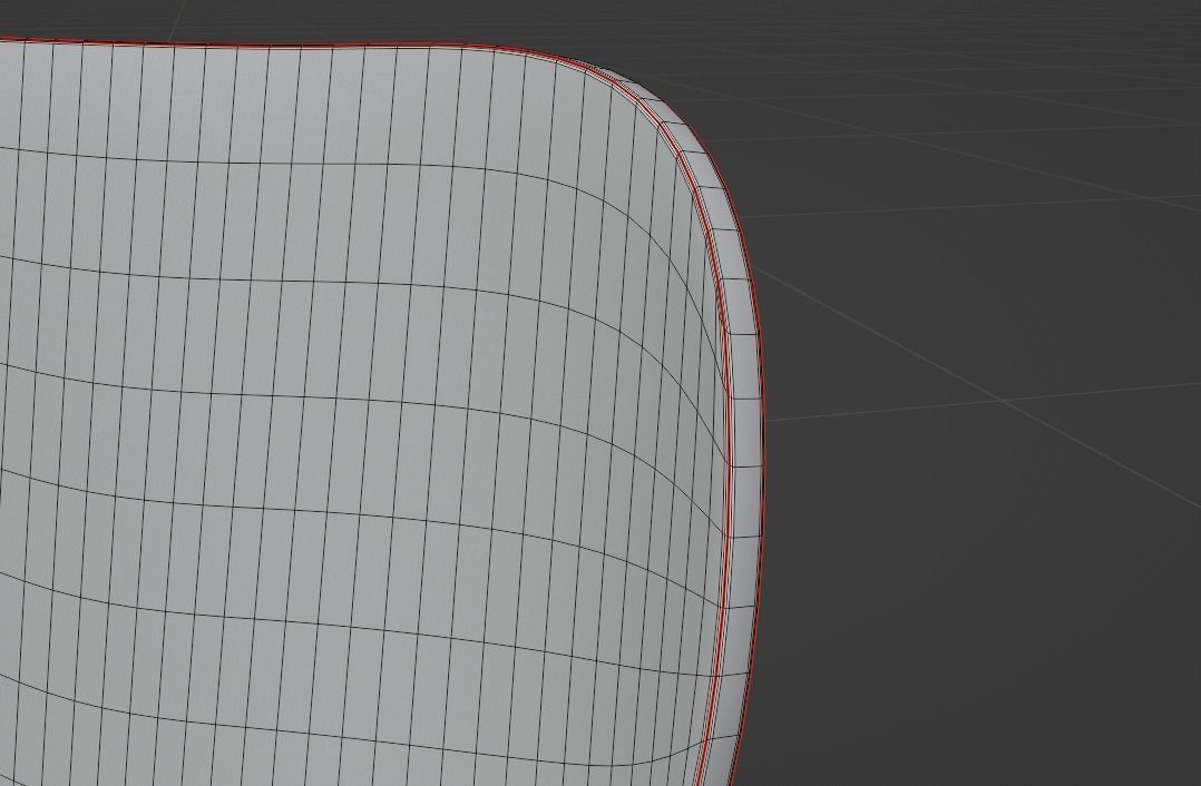 Wood Chair Low-poly 3D model_10