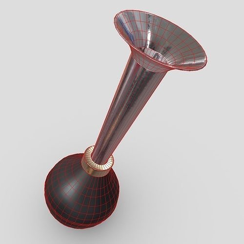 Air Horn Low-poly 3D model 7