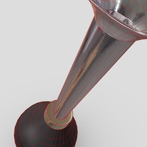 Air Horn Low-poly 3D model 2