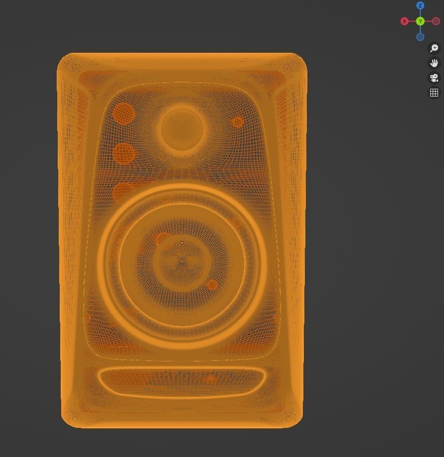 krk monitor speakers 3D model_7