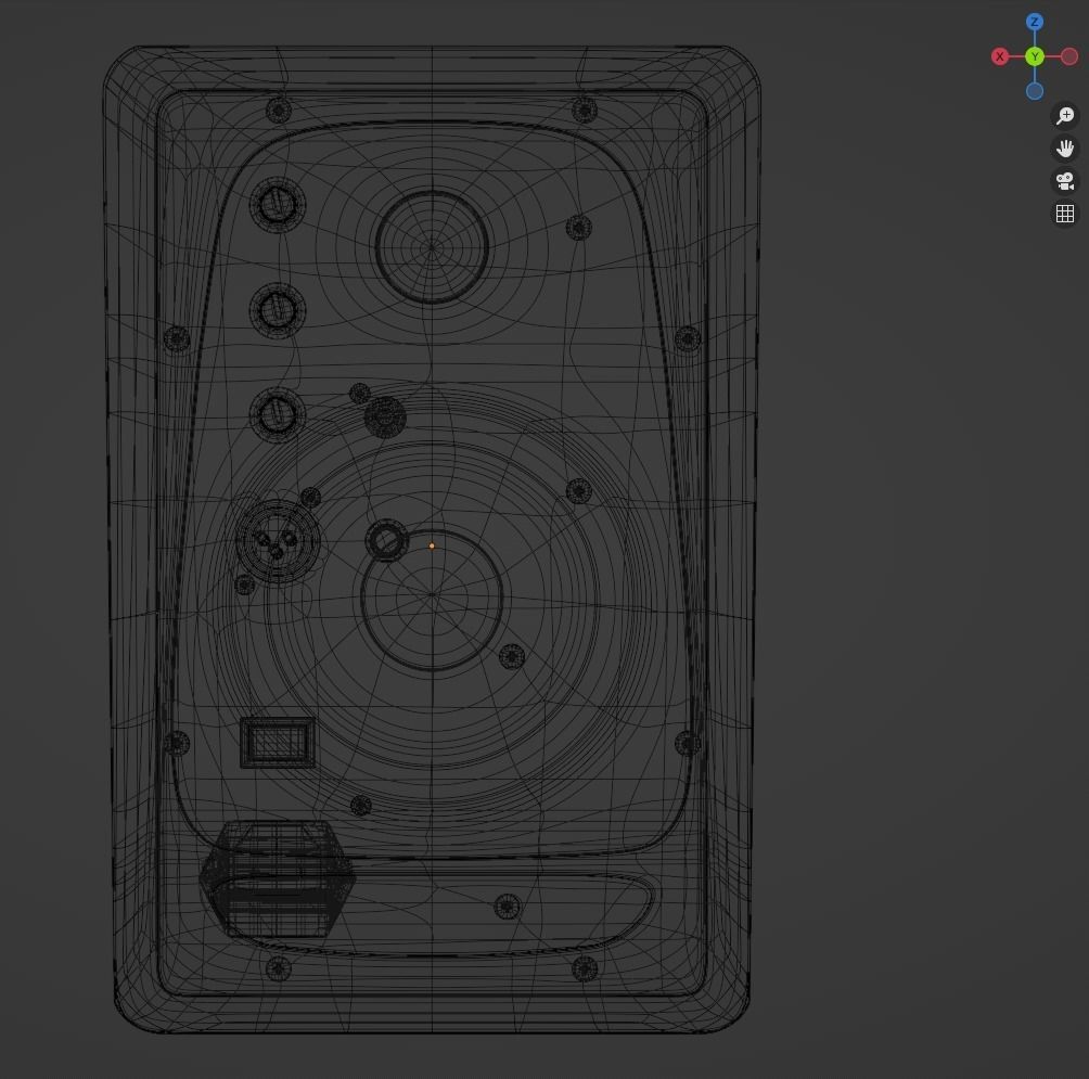 krk monitor speakers 3D model_5