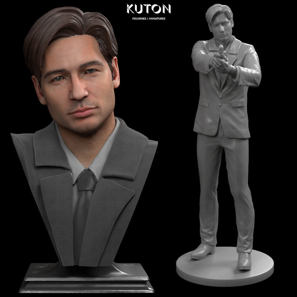 Fox Mulder 3D print model_1