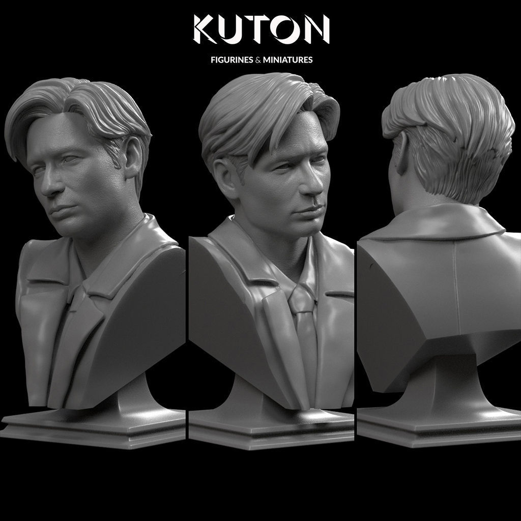 Fox Mulder 3D print model_3