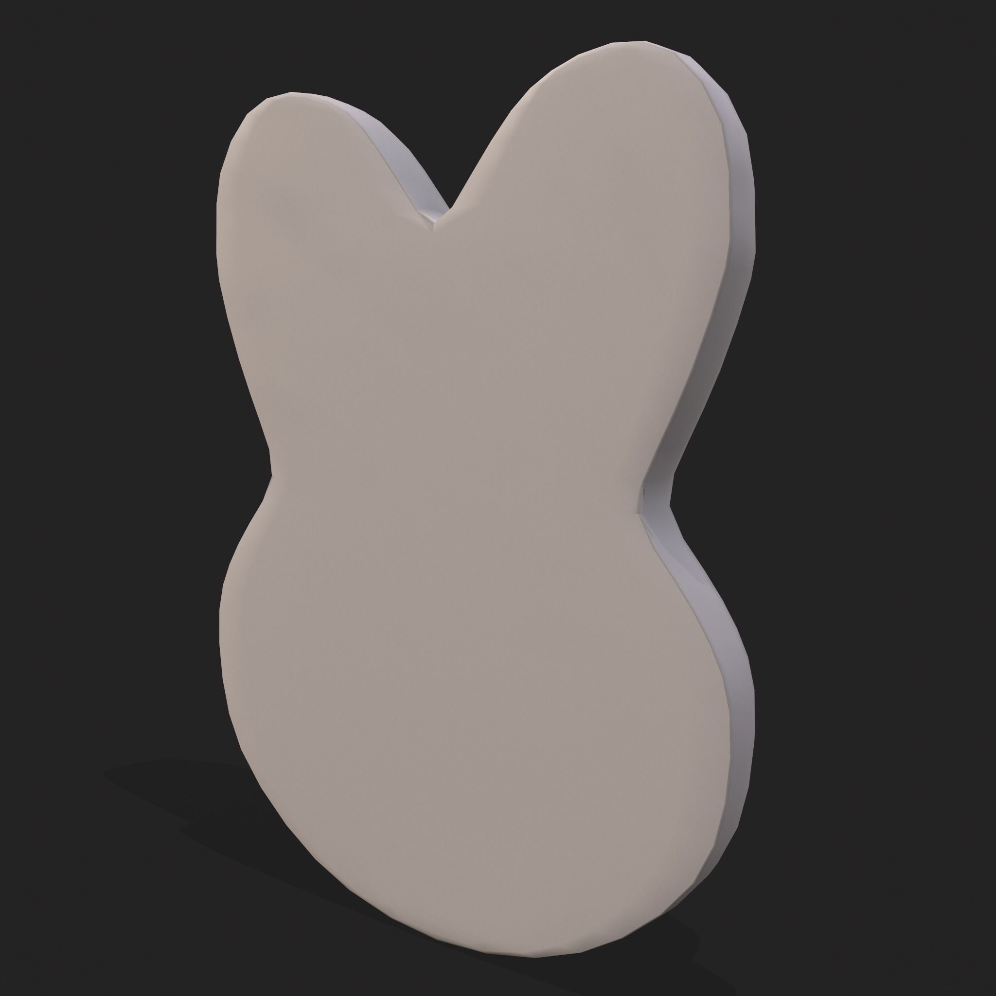 Bunny Head Candy Free low-poly 3D model_3