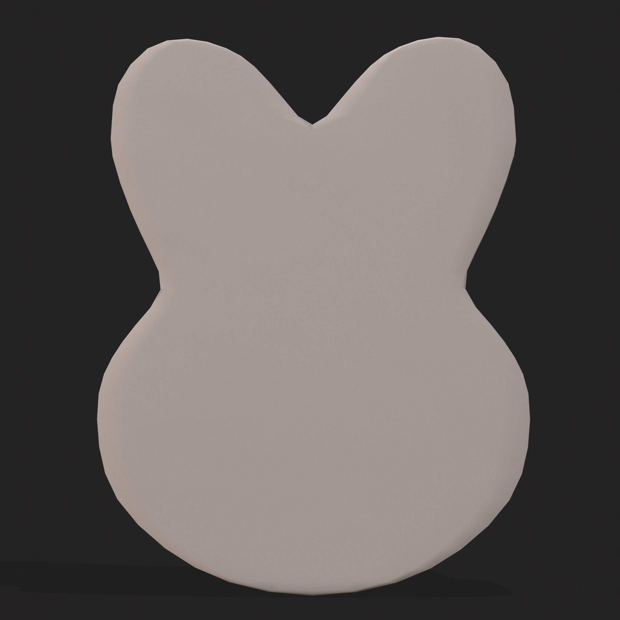 Bunny Head Candy Free low-poly 3D model_7