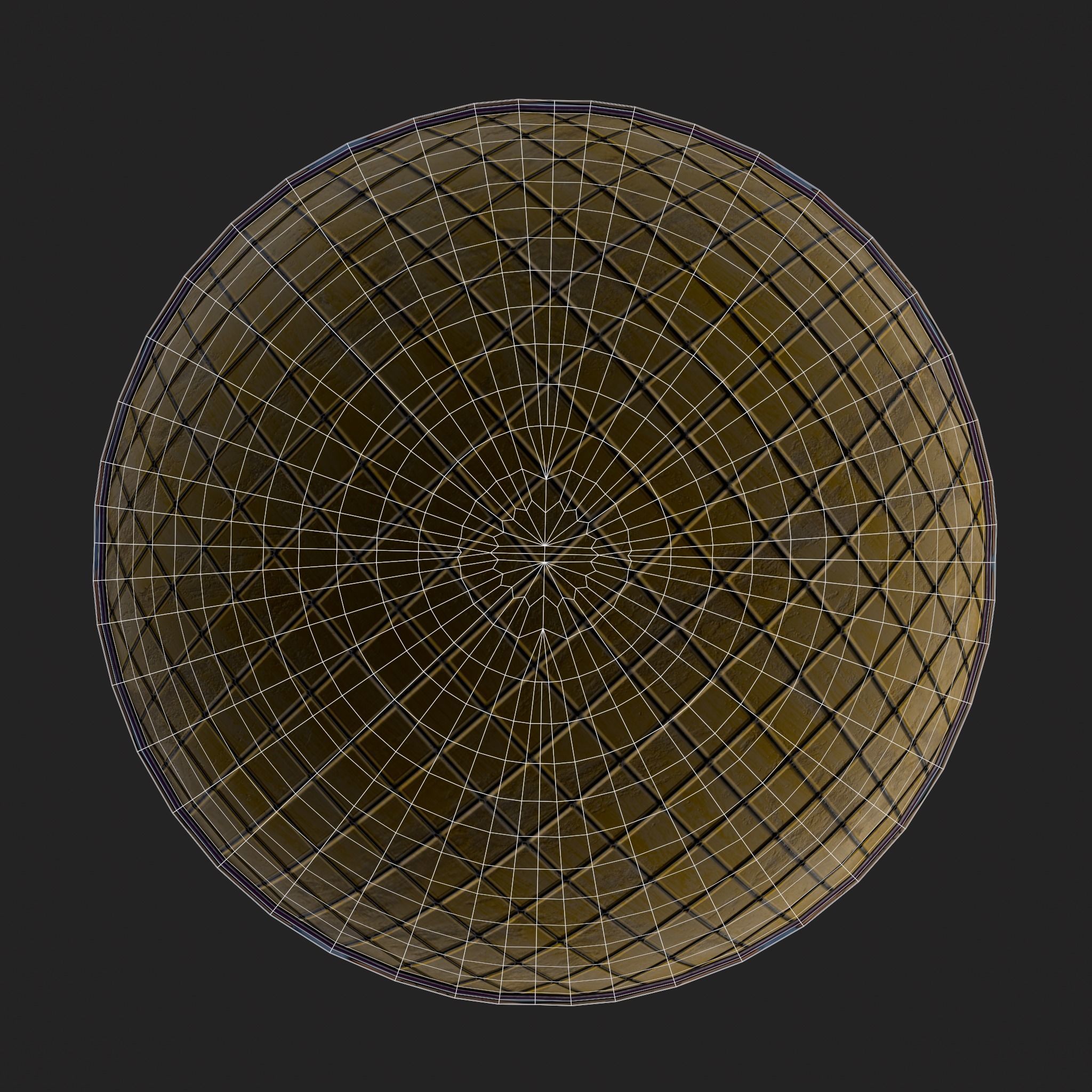 Vintage Easter Basket Low-poly 3D model_10