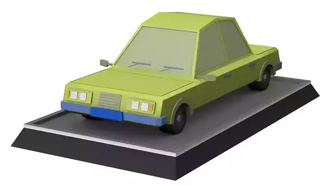 Low Poly Car paper