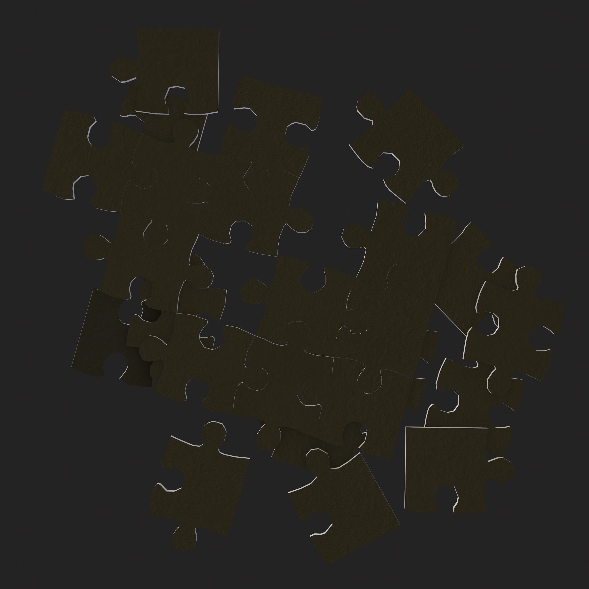 Easter Puzzle Low-poly 3D model_15