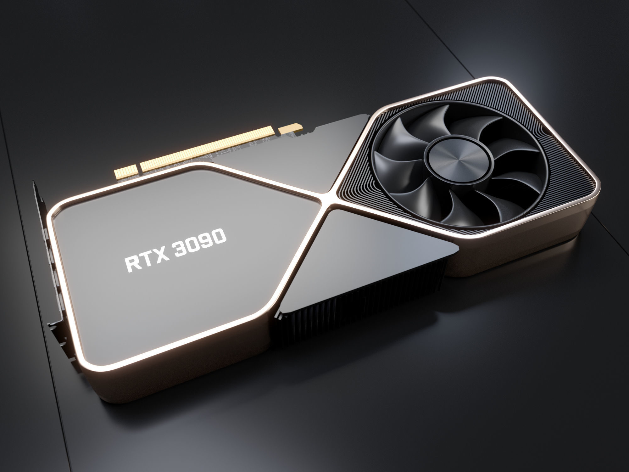 Nvidia GeForce RTX  3090 Graphics Card 3D model_2