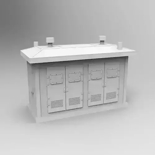 Electrical Control Cabinet - 1-35 scale accessory for dioramas