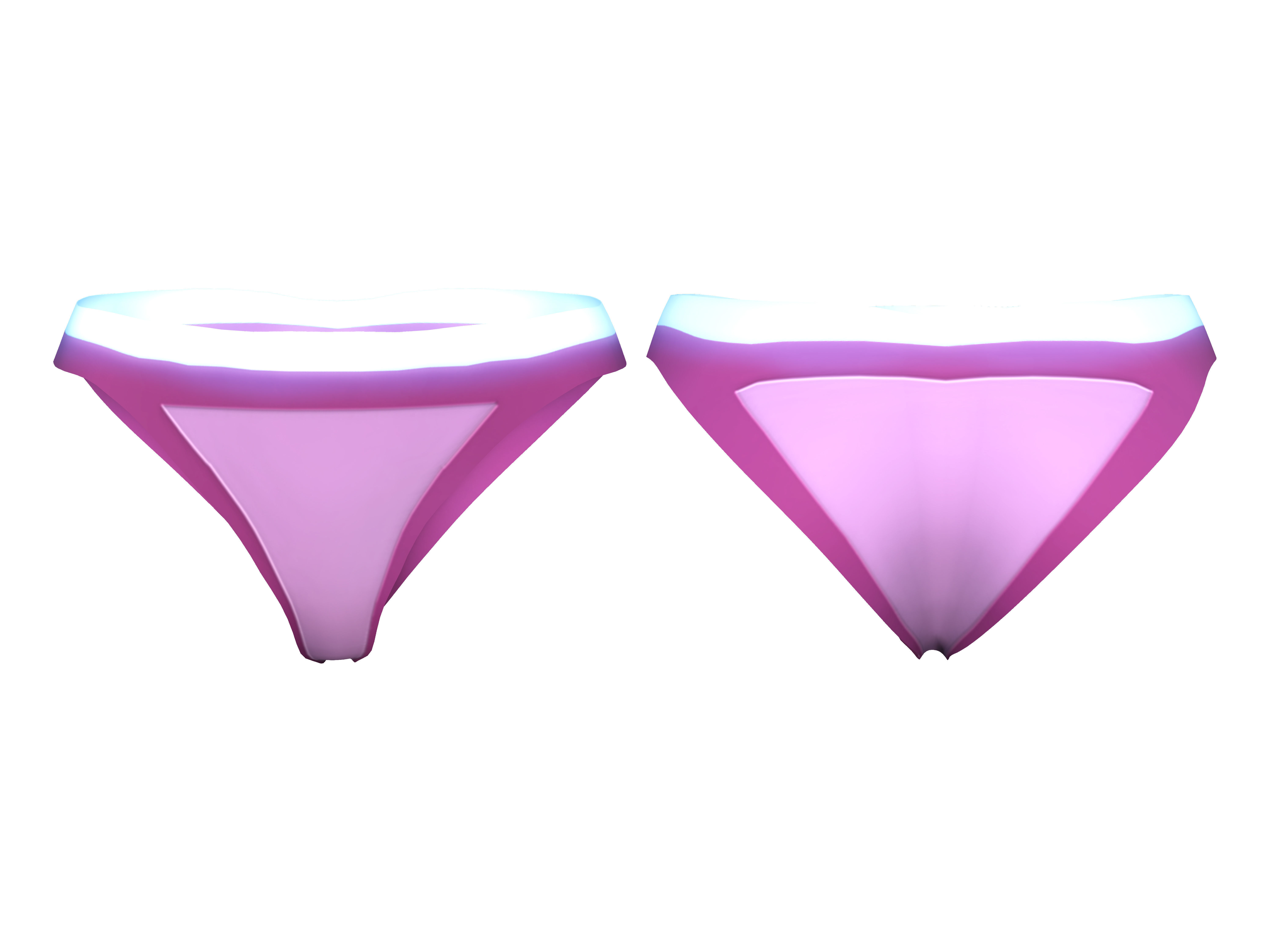 Neon Flashing Animated Outfit Low-poly 3D model_4