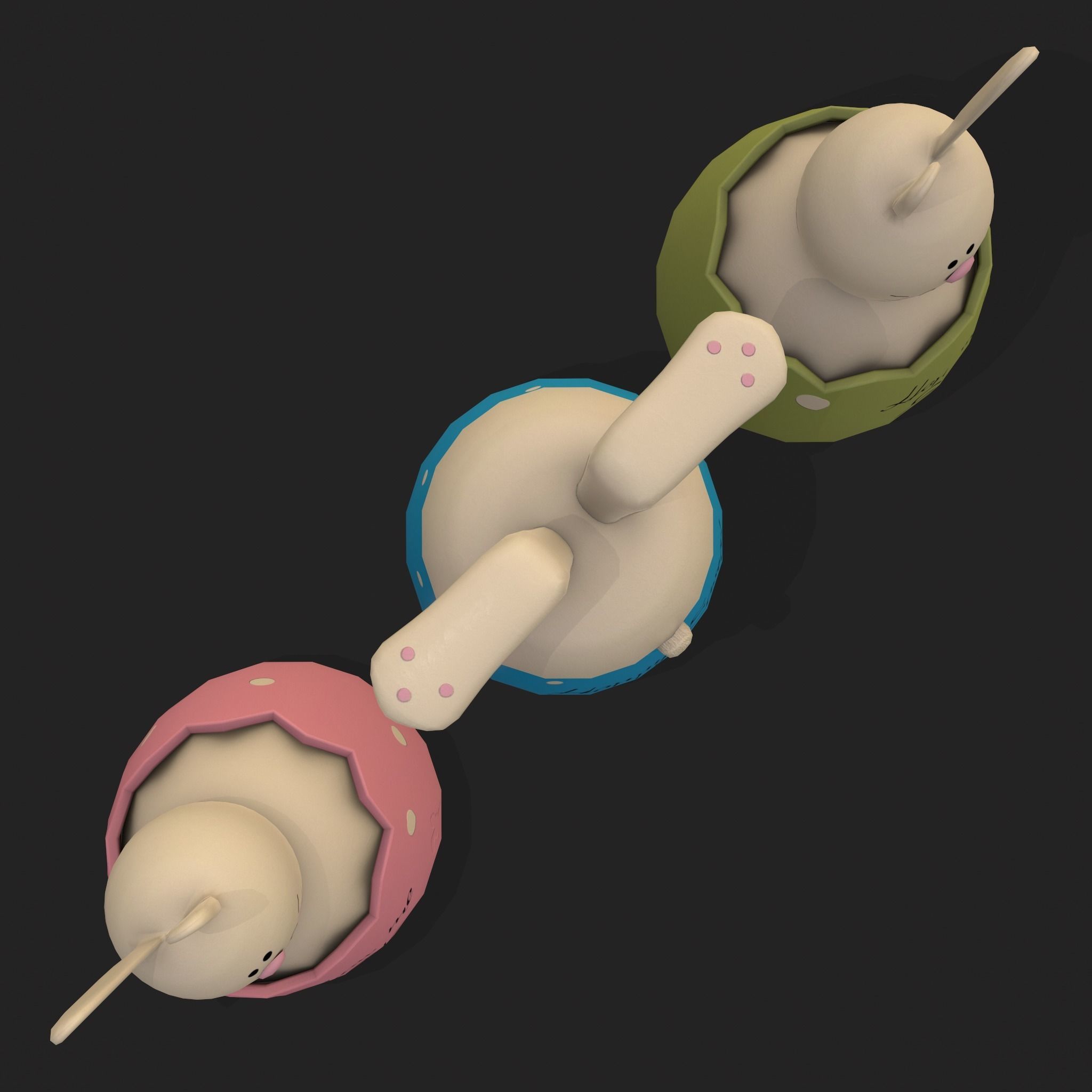 Bunny in a Egg Low-poly 3D model_15