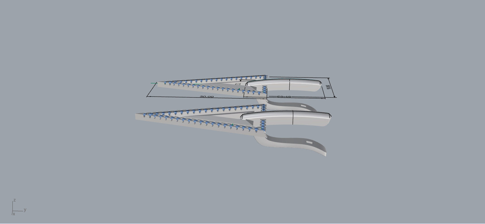 Triangle earring 3D print model_18