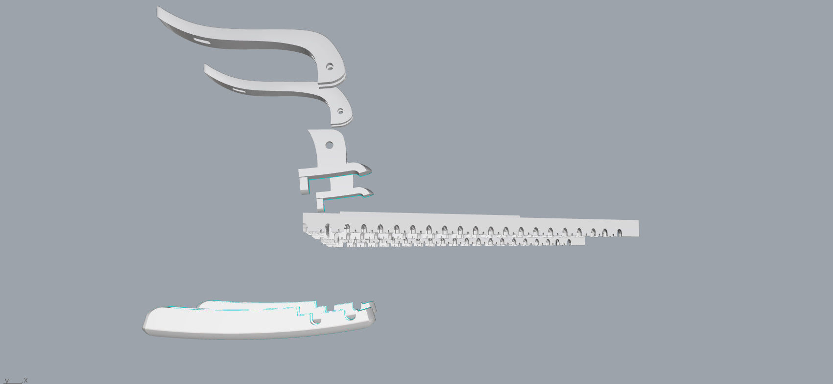 Triangle earring 3D print model_26