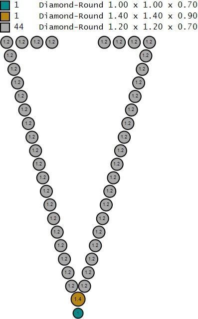 Triangle earring 3D print model_28