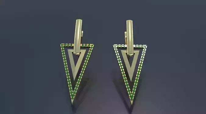 Triangle earring